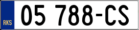 Trailer License Plate